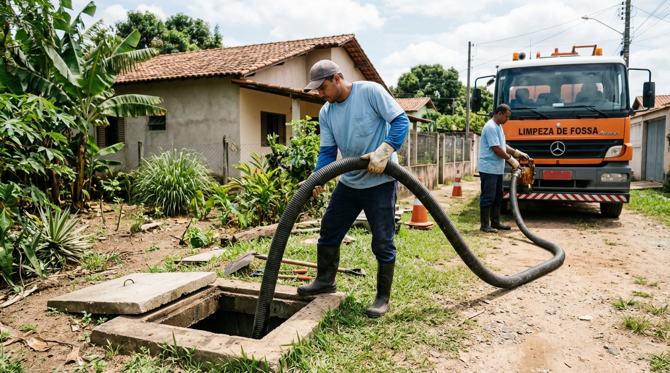 Higienização de fossa residencial em Fortaleza-CE